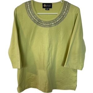 Christine Alexander Green Blouse - Pristine Condition MEDIUM